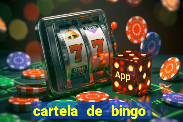 cartela de bingo pra imprimir